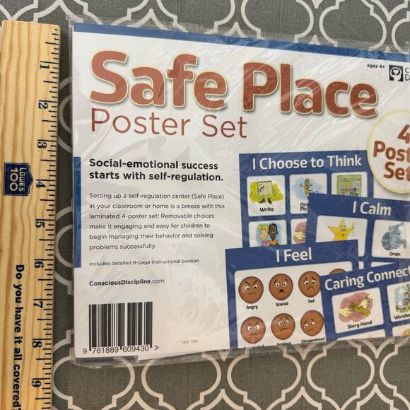 Conscious Discipline Safe Place Poster Set New In Package Classroom Or Home Kit - Picture 7 of 9